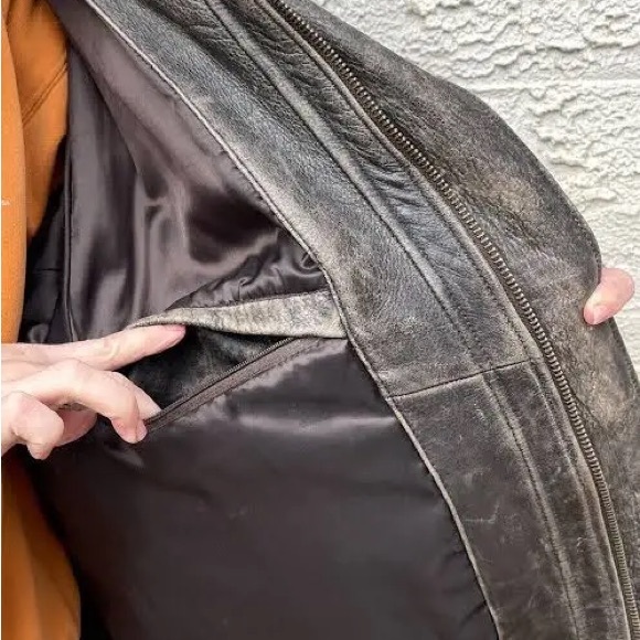 Vintage Eddie Bauer Bomber Jacket Mens XXL Brown - Picture 4 of 4